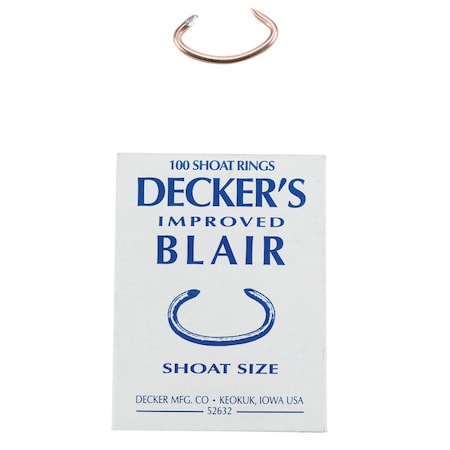 Deckers Decker Improved Blair 12.5 Ga. Animal Ring For Shoat 100 pk 5
